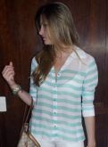 camisa chiffon listrada