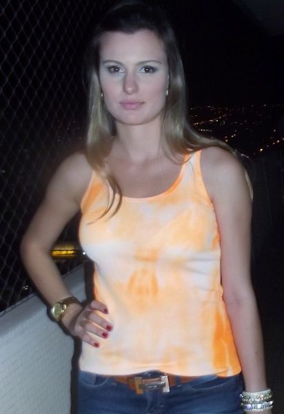 regatinha tie die neon laranja