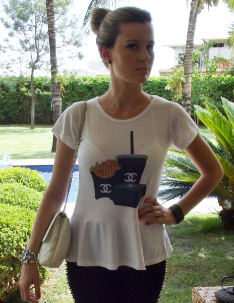 t shirt peplum Chanel