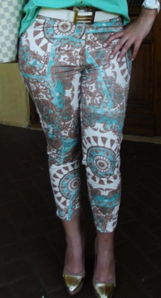 calça printed lenço