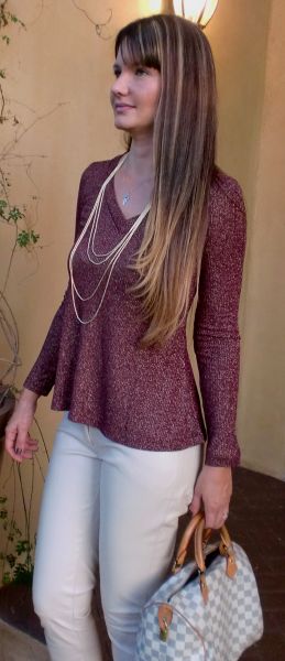 Blusa de linha em lurex