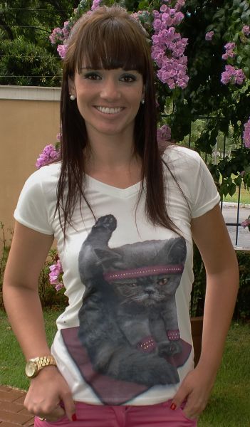 t shirt gatinho